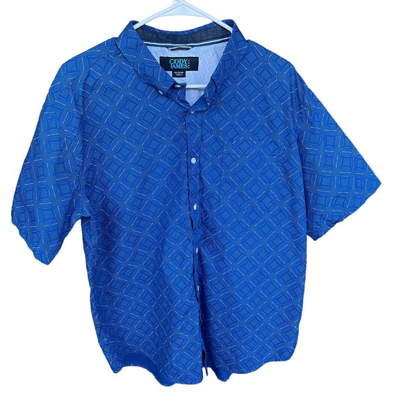 Cody James Shirt Mens Medium Button Up Blue - Picture 1 of 9